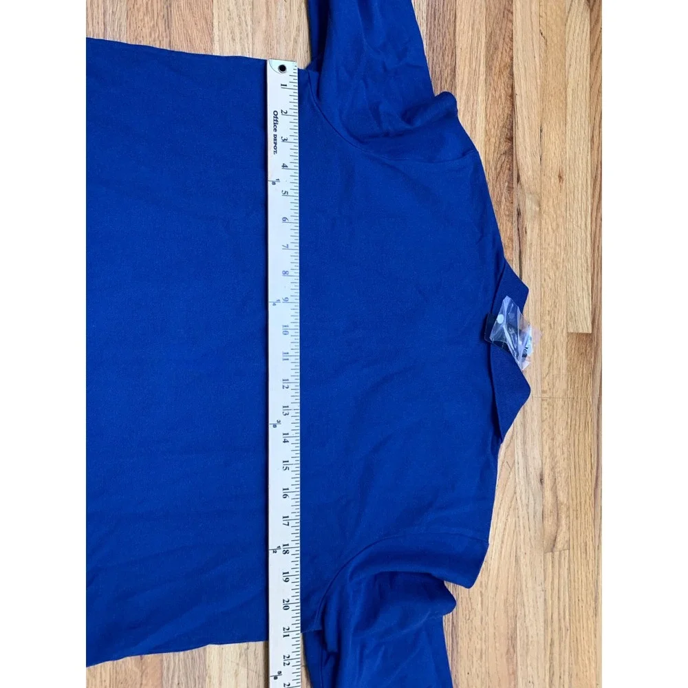Brooks Brothers 346 Women's Blue Long Sleeve Slim Fit Polo Shirt XL NWT